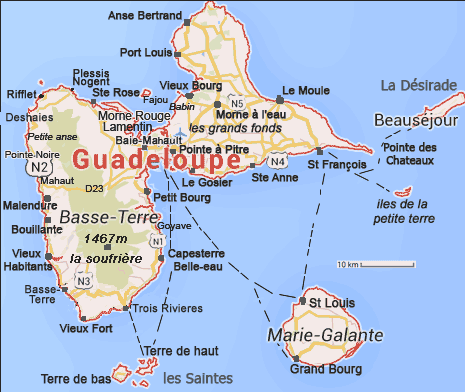 La Guadeloupe Cartes Informations Photos Preparer Les Vacances