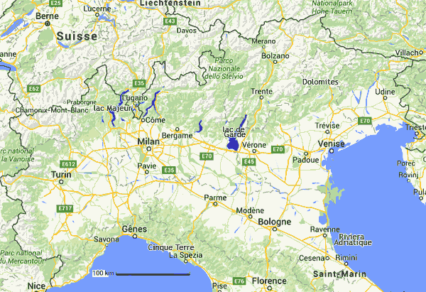 carte routiere italie nord ouest Plans cartes de l'Italie du nord : interactive, zones touristiques 