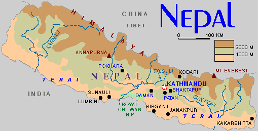 carte du Npal