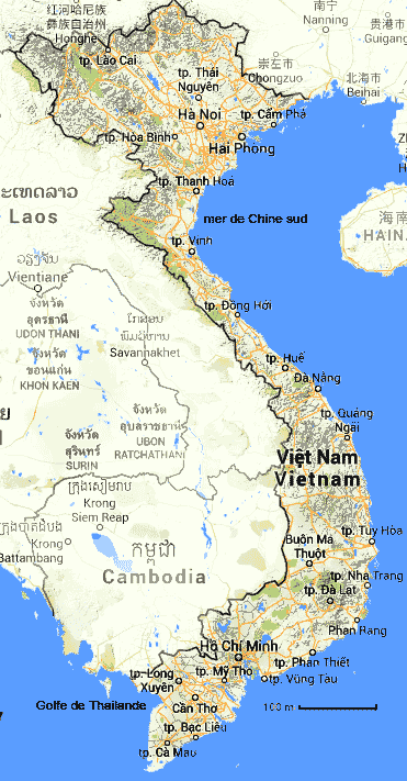 Carte Vietnam : version la plus COMPLÈTE touristique & géographique